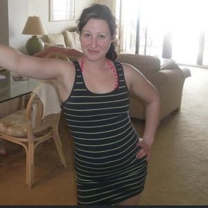 💚 2/22 💚 Striped garage tank dress